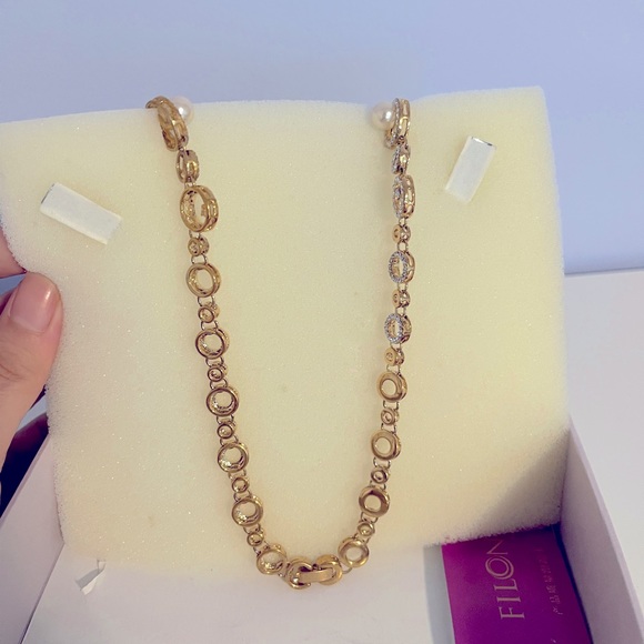 Filon brand new necklace with pearls - Picture 3 of 3